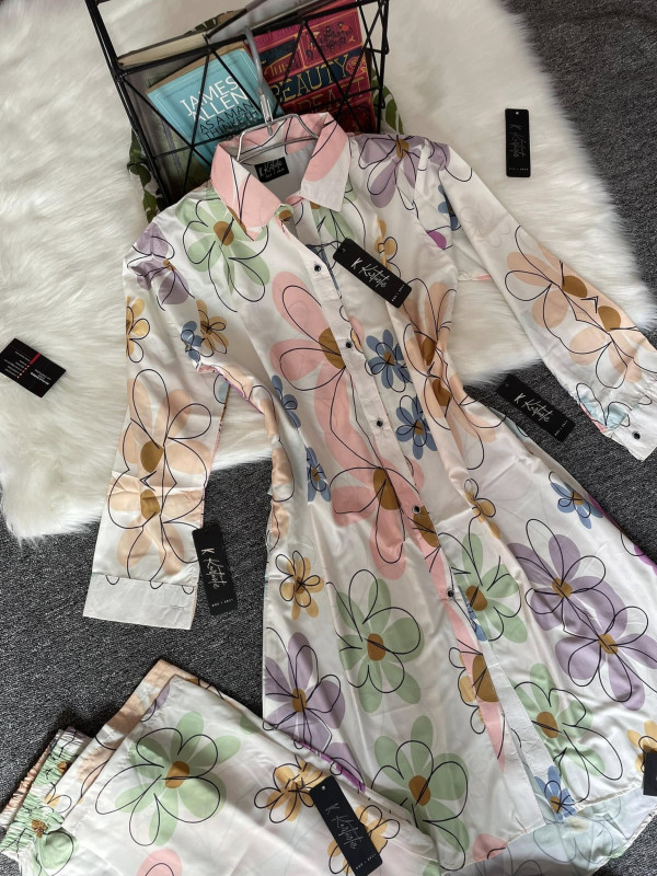 Kurtiistic Floral Shirt Co-ord