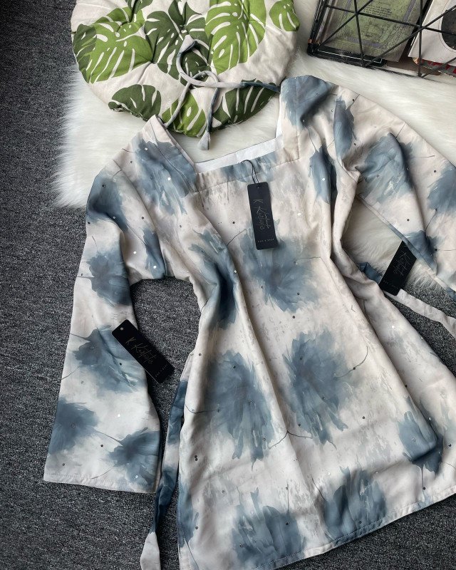 Kurtiistic New Arrivals: “ SOFTORA” -  Smokey Blue Grey