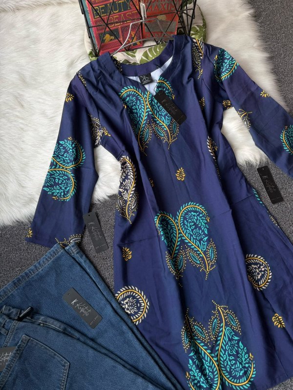 kurti & jeans - Midnight Navy
