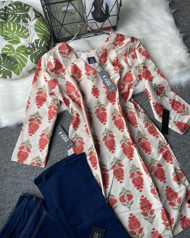 kurtiistic short kurtis W/ JEANS