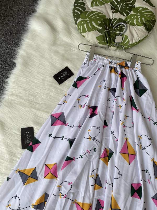 Kite printed skirt