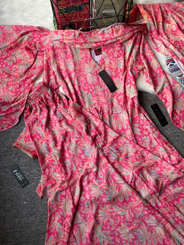 ''ZEHRA'' Flowy cut tops with wide leg pants/palazoo suite